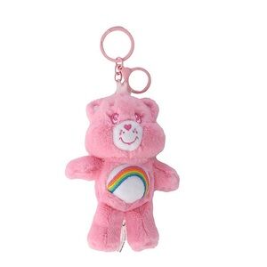 Care Bears Cheers Bear Plush Clip-On Keychain NWT